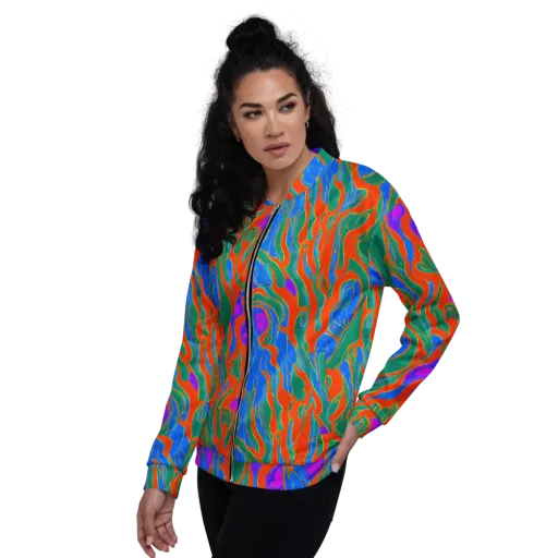 Childish Strokes on a Bomber Jacket