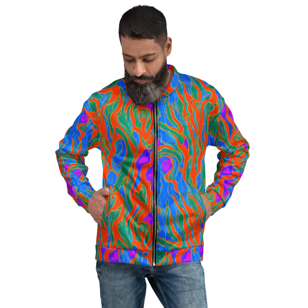 Childish Strokes on Bomber Jacket — Front