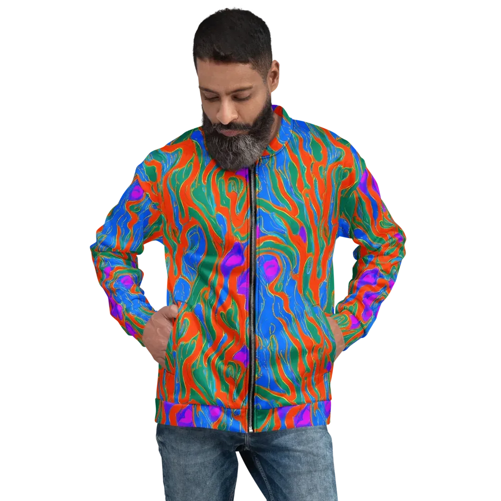 Childish Strokes on Bomber Jacket — Front
