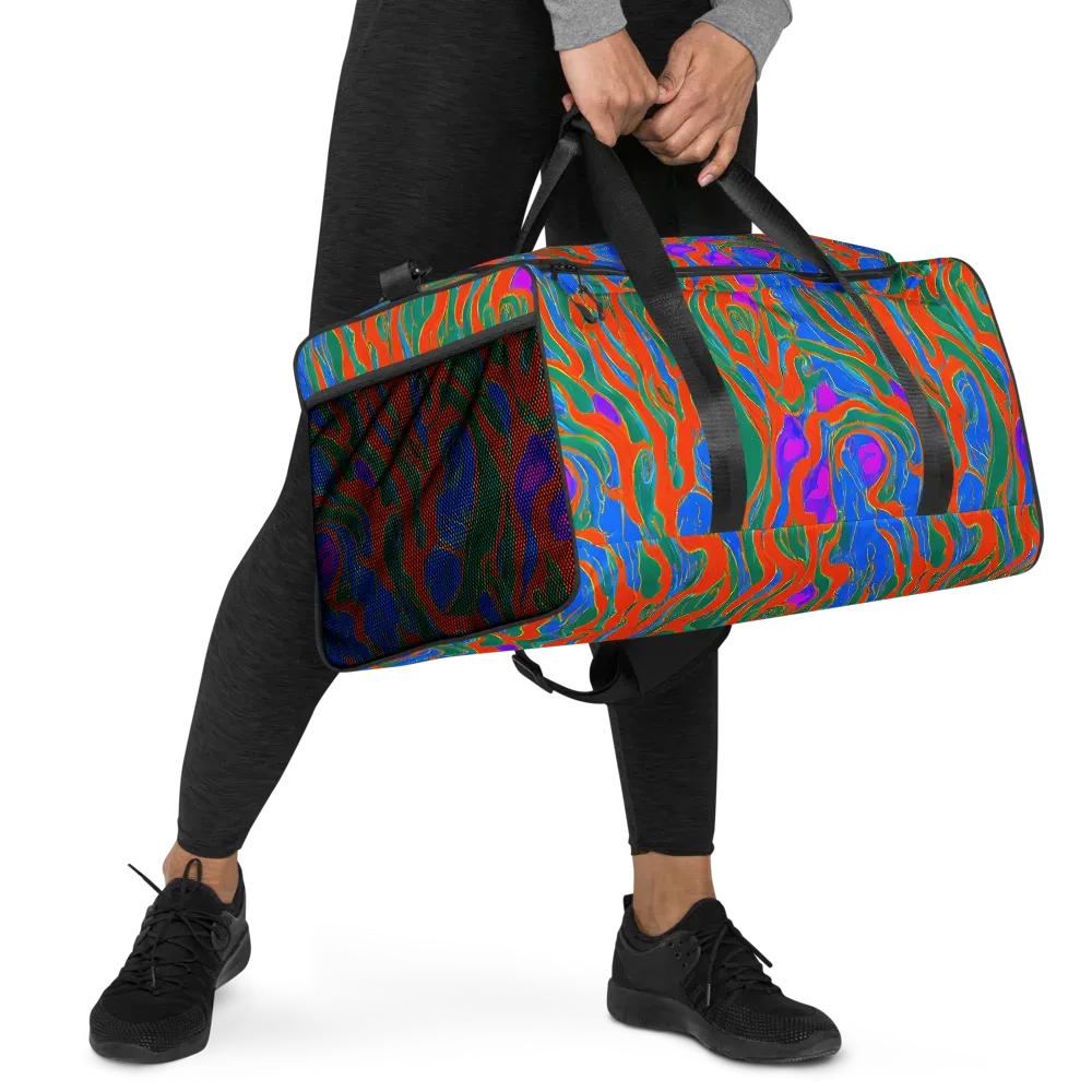 Childish Strokes on Duffle Bag — Right Front