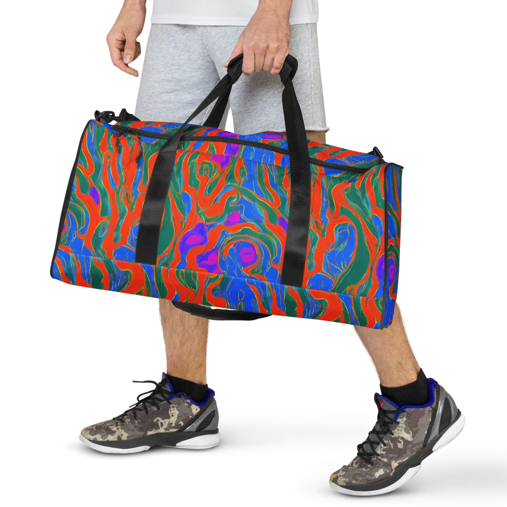 Childish Strokes on Duffle Bag — Front