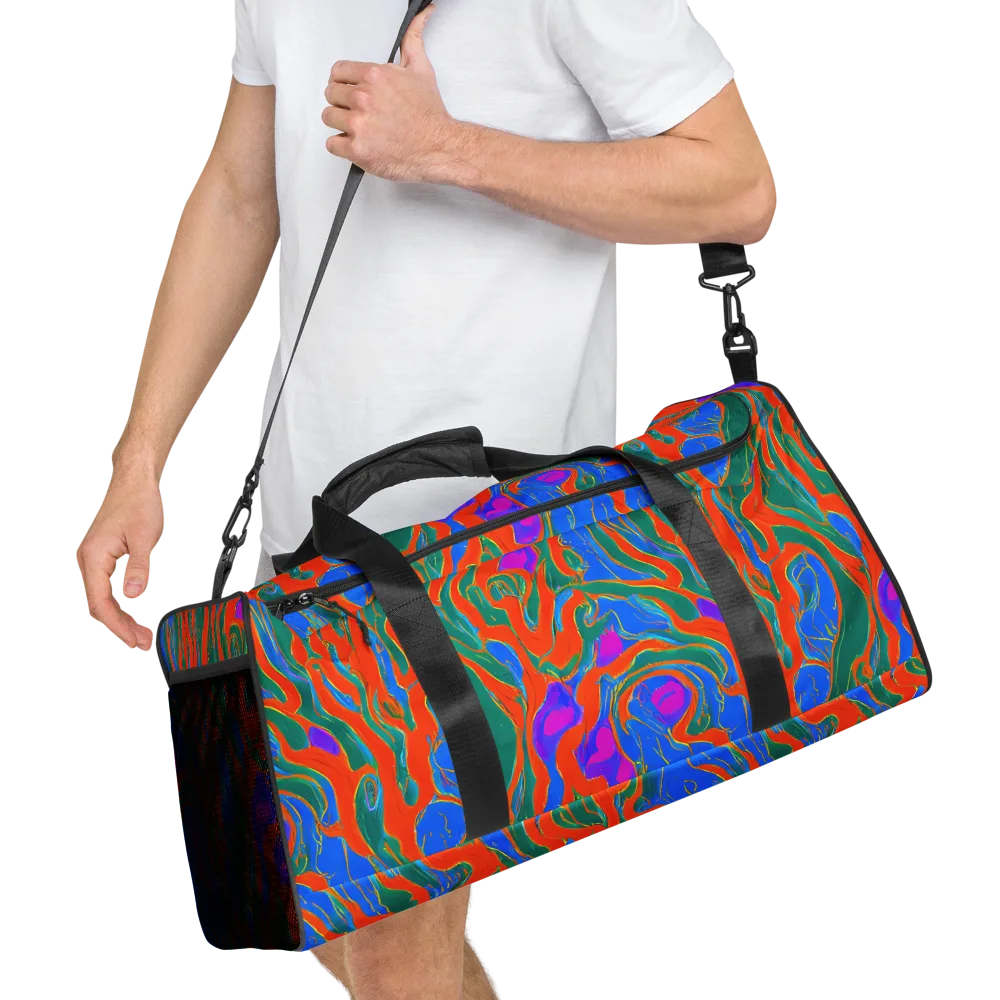 Childish Strokes on Duffle Bag — Right Front