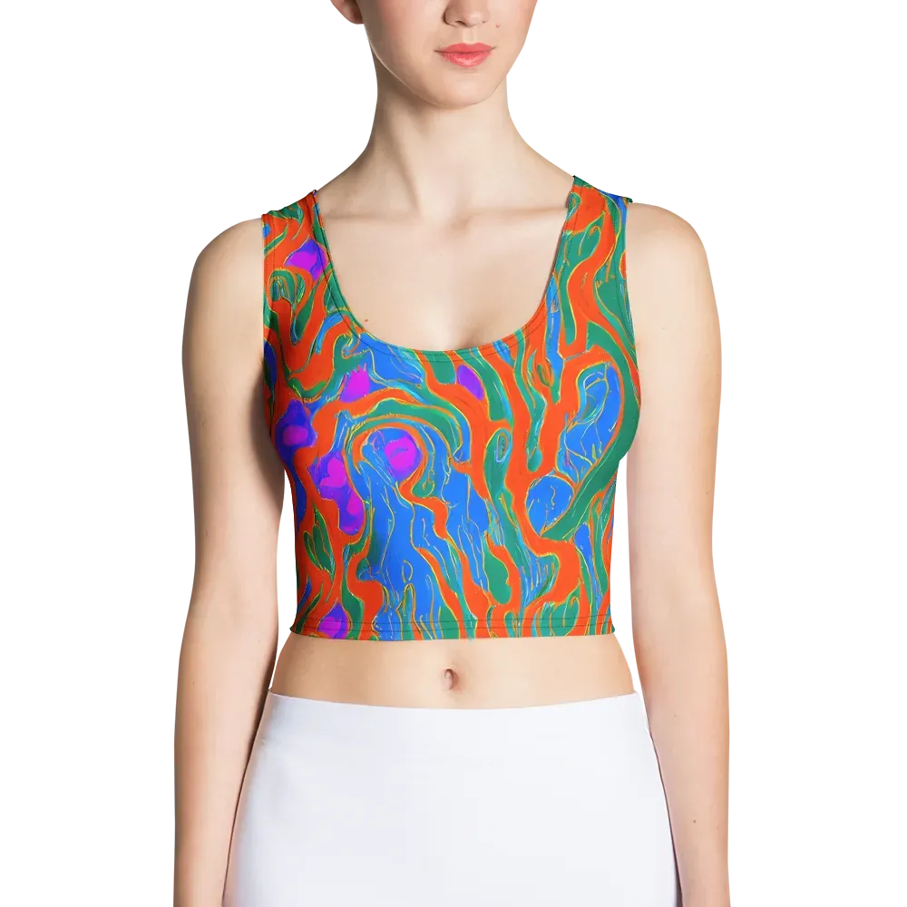Childish Strokes on Crop Top — Front