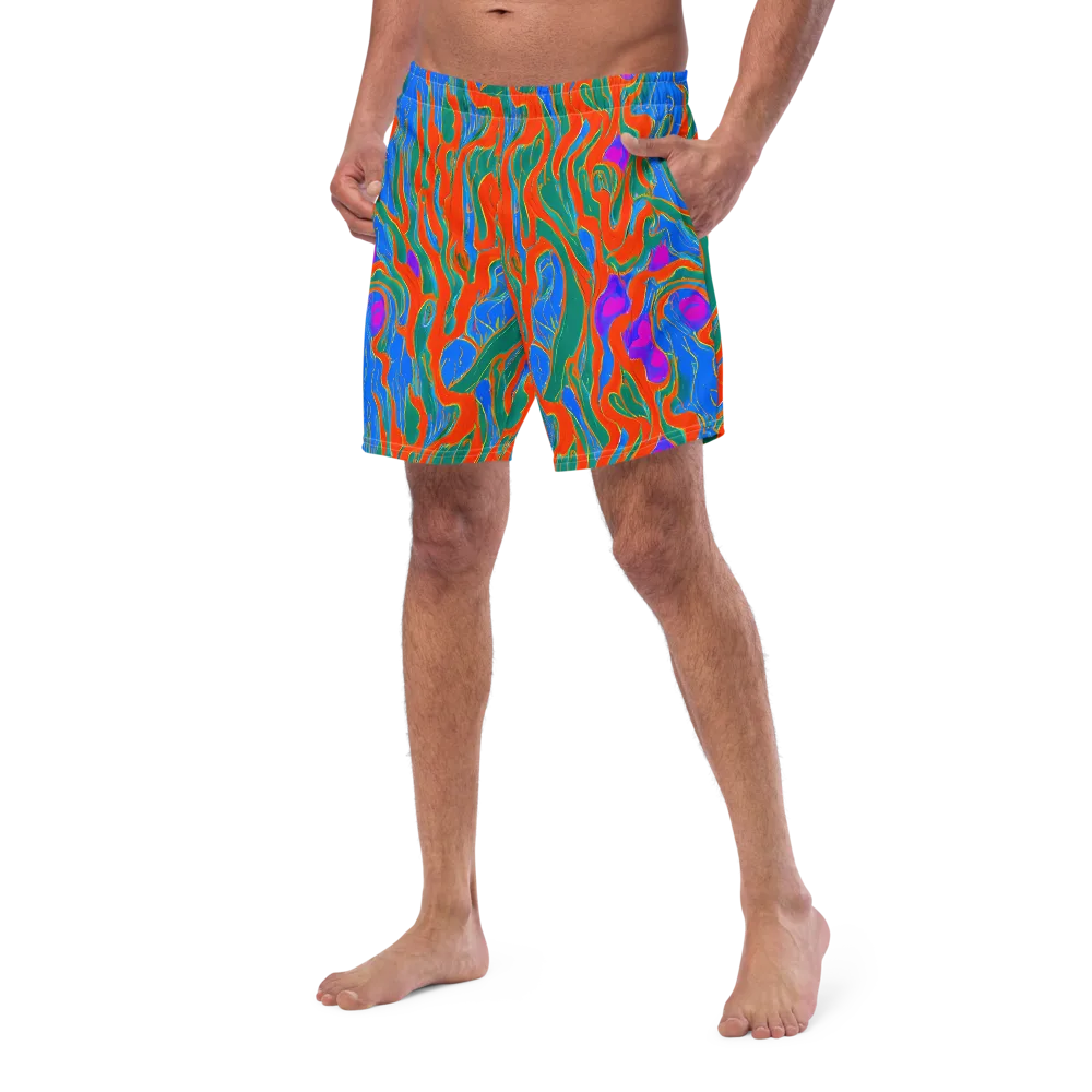 Childish Strokes on Swim Trunks — Left Front