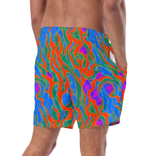 Childish Strokes on a Swim Trunks