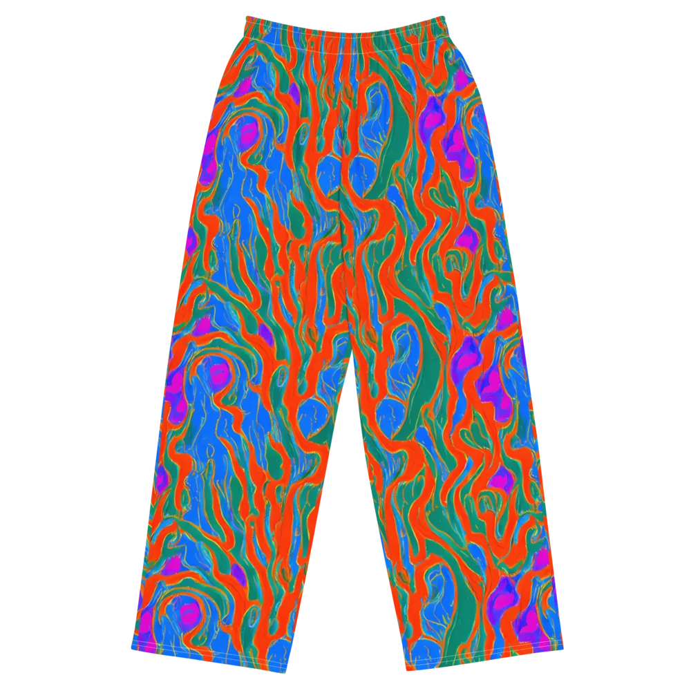Childish Strokes on Wide-Leg Pants — Front