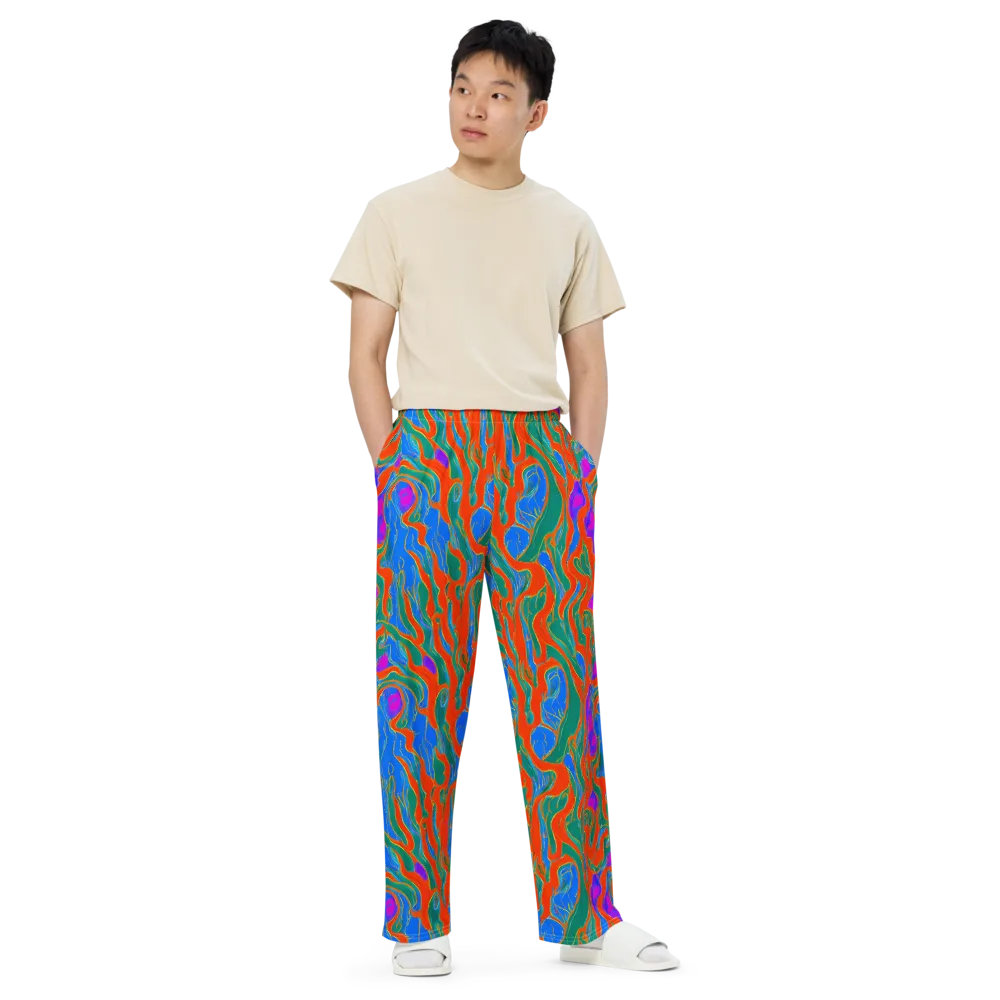 Childish Strokes on Wide-Leg Pants — Front