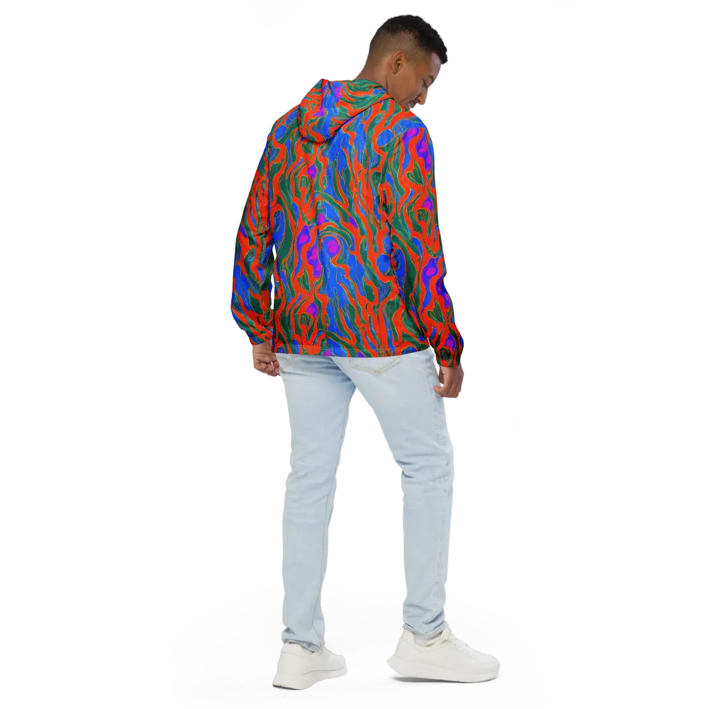 Childish Strokes on Men's Windbreaker — Back