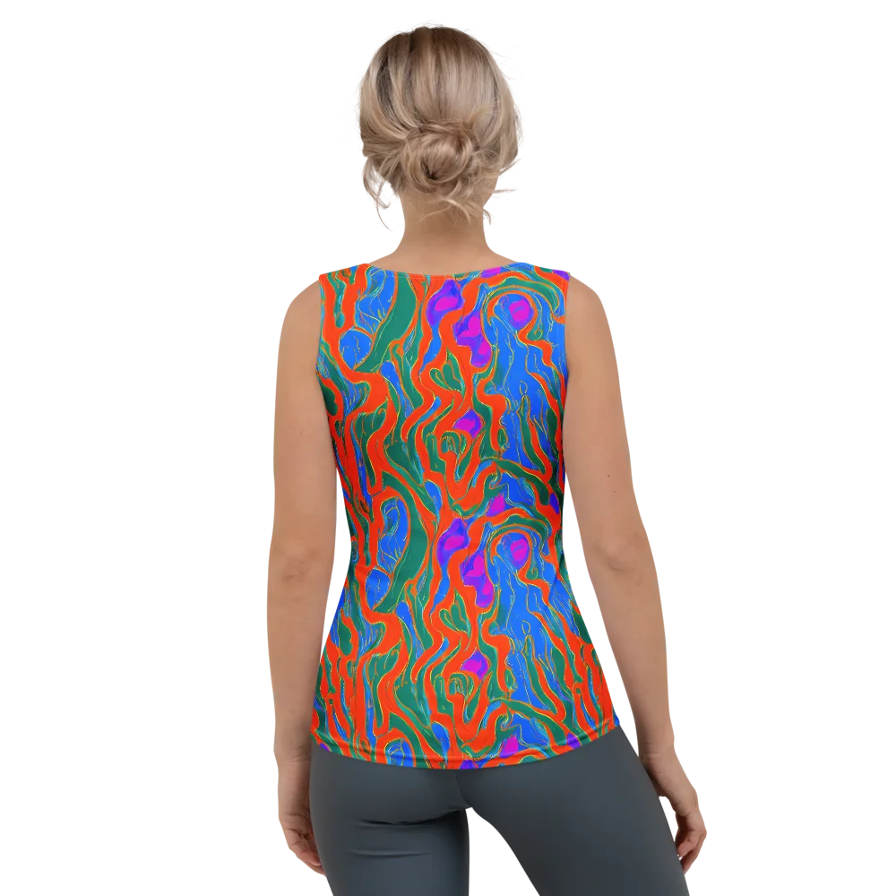 Childish Strokes on Women's Tank Top — Back