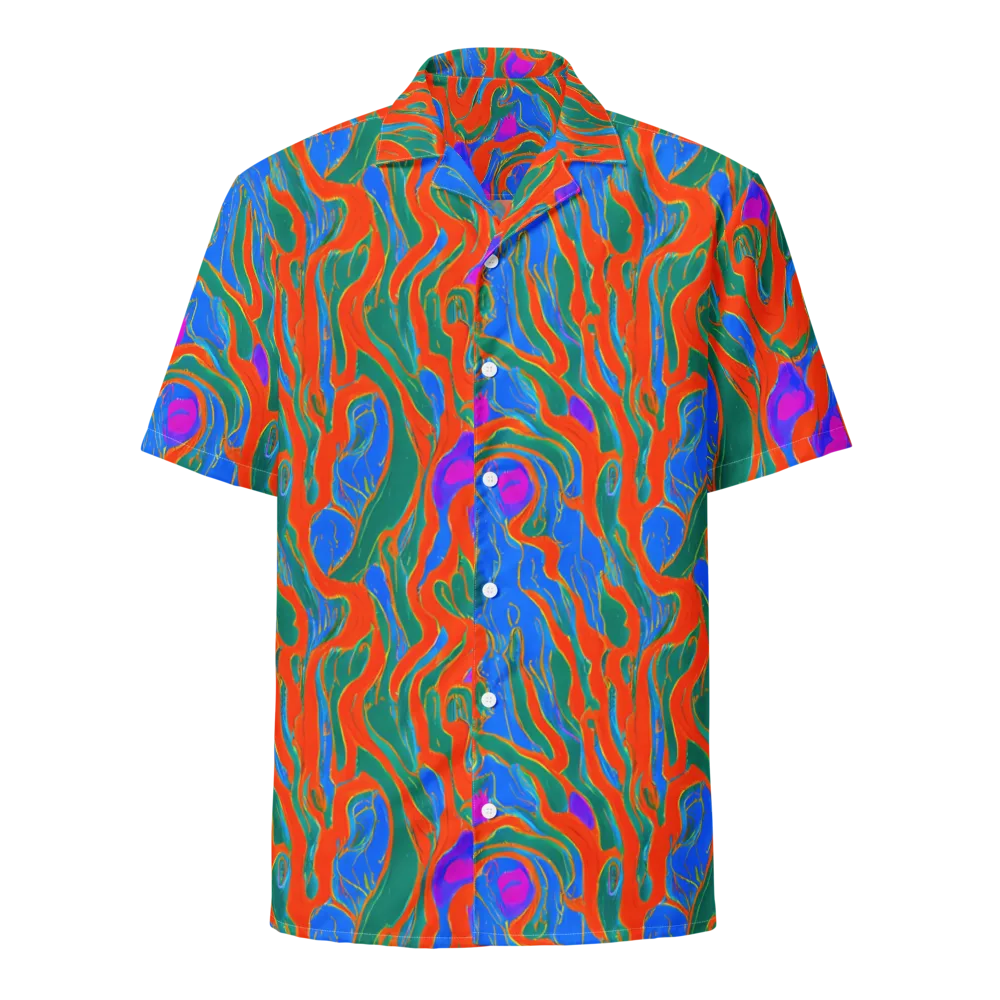 Childish Strokes on Button Shirt — Front