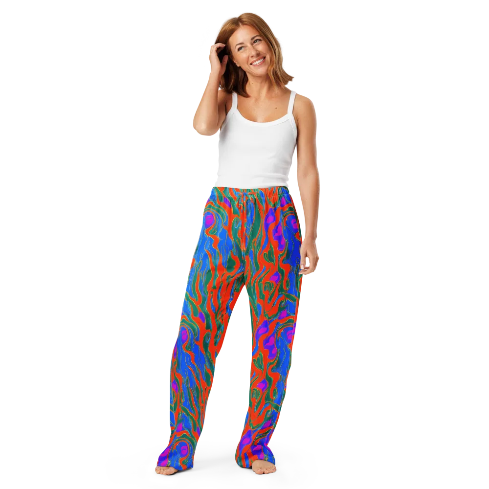 Childish Strokes on Women's Pajama Pants — Front