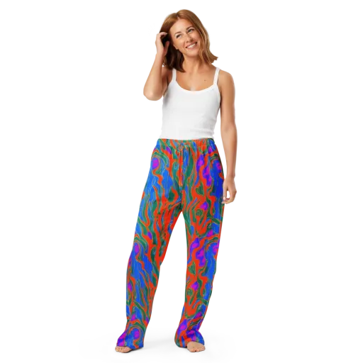 Childish Strokes on a Women's Pajama Pants