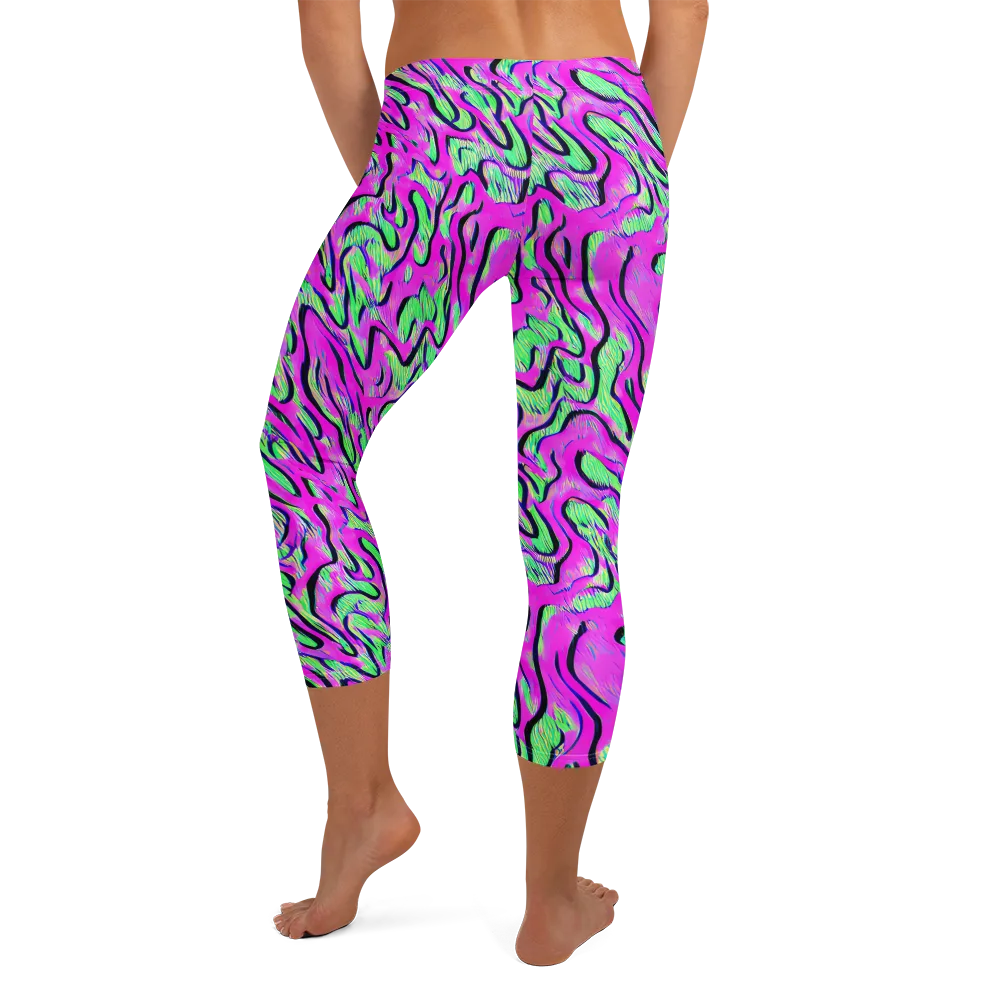 Vito's Pulse on Capri Leggings — Back
