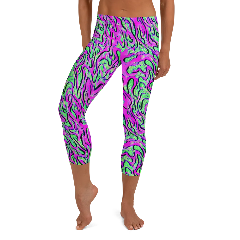 Vito's Pulse on Capri Leggings — Front