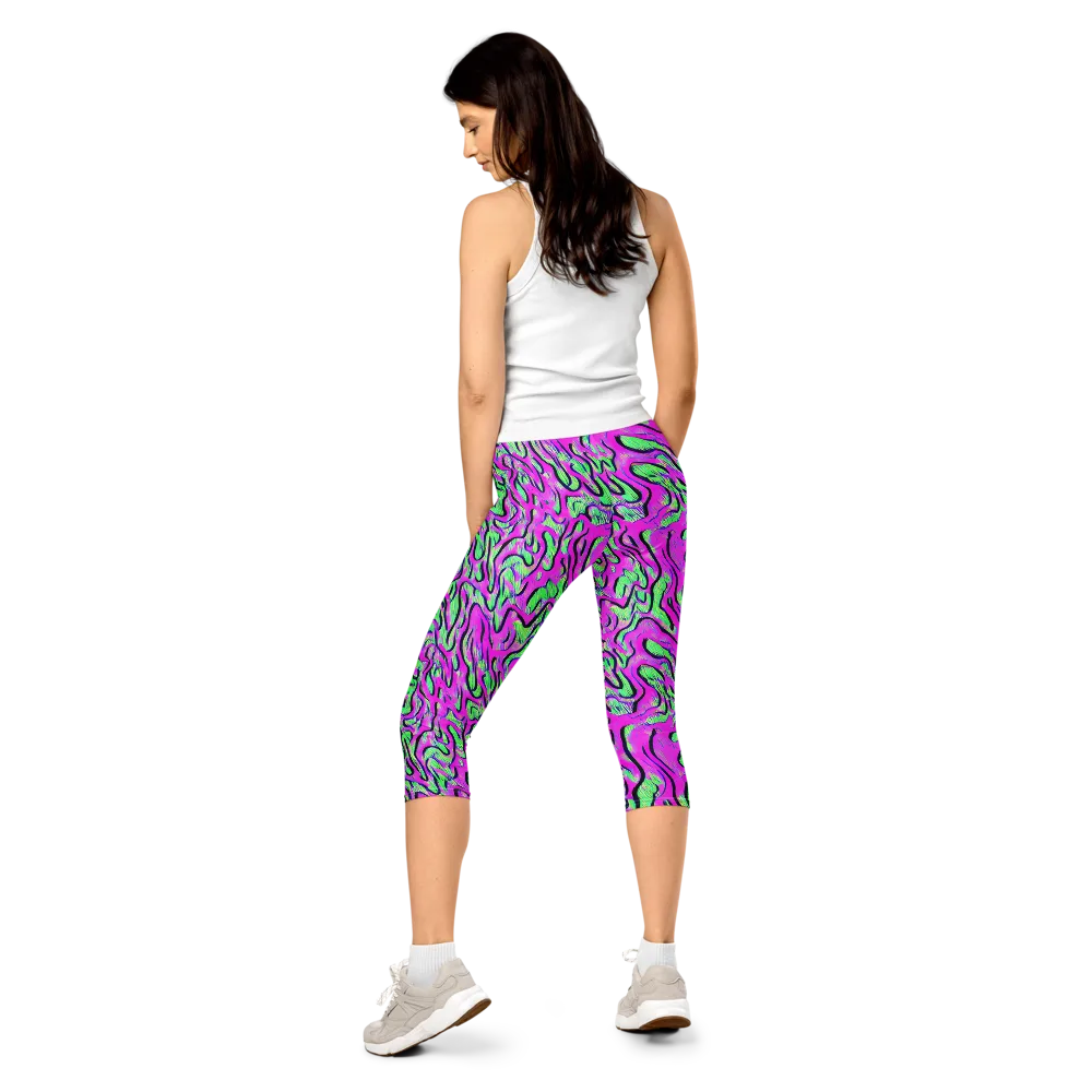 Vito's Pulse on Capri Leggings — Back