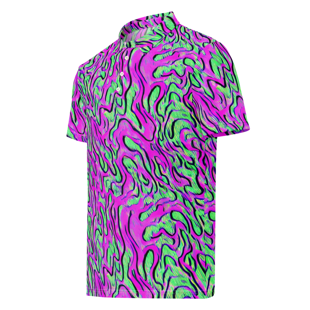 Vito's Pulse on Men's Slim Fit Polo Shirt — Left Front
