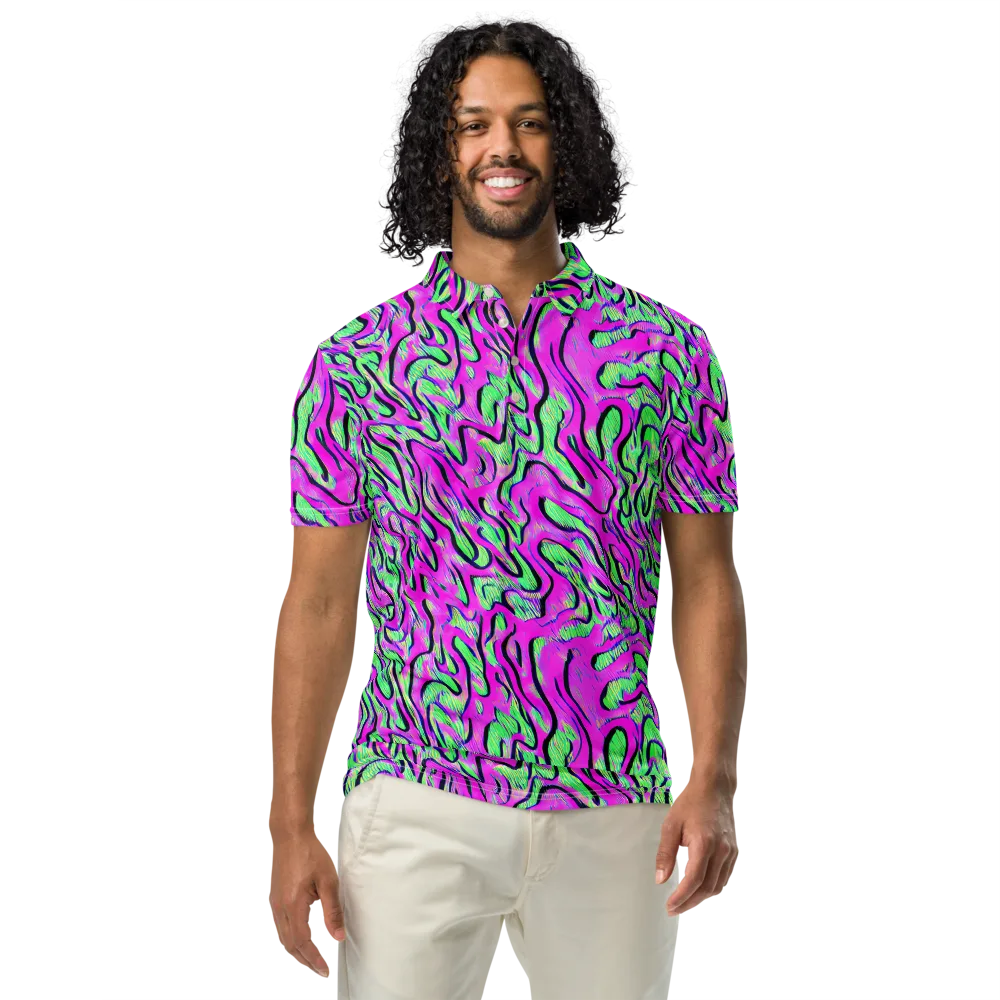 Vito's Pulse on Men's Slim Fit Polo Shirt — Front