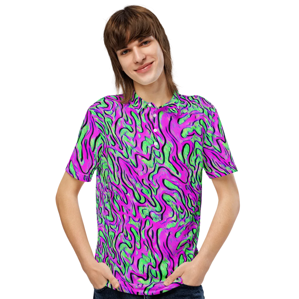 Vito's Pulse on Men's Slim Fit Polo Shirt — Front