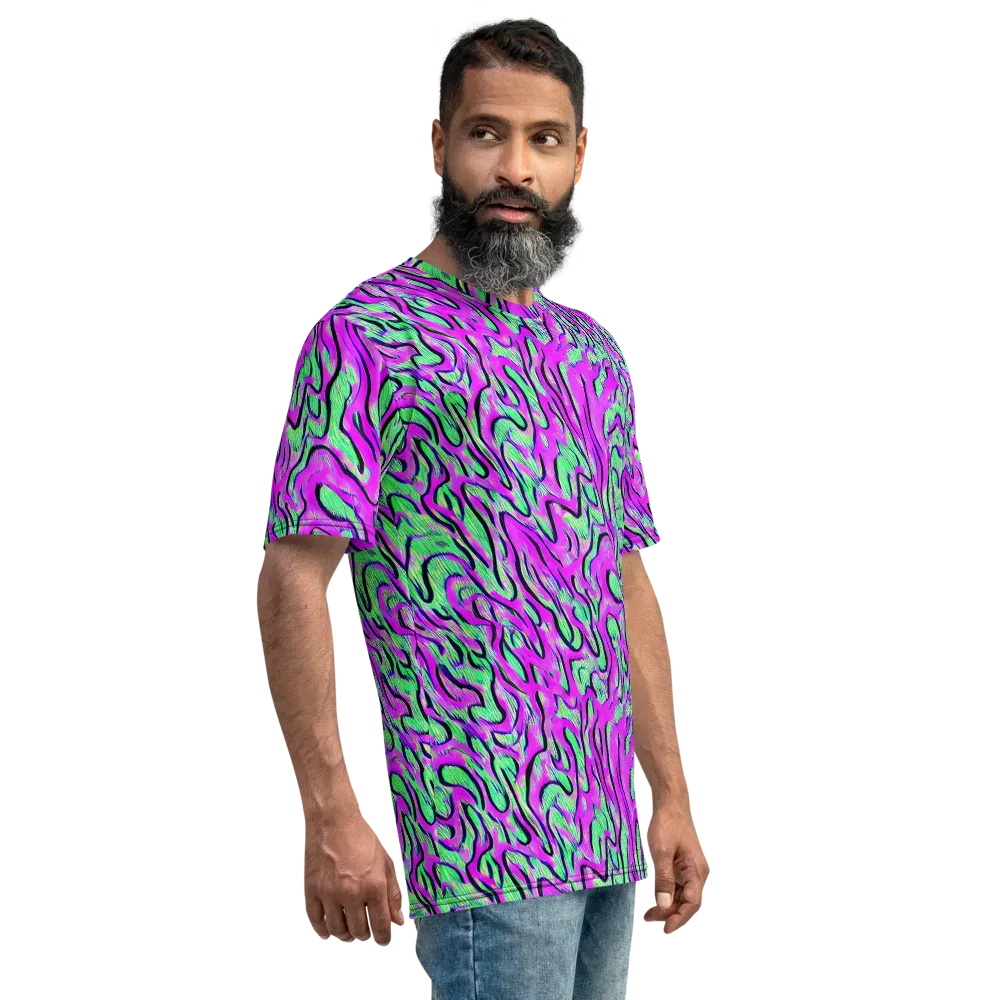 Vito's Pulse on Men's Crew Neck T-Shirt — Right