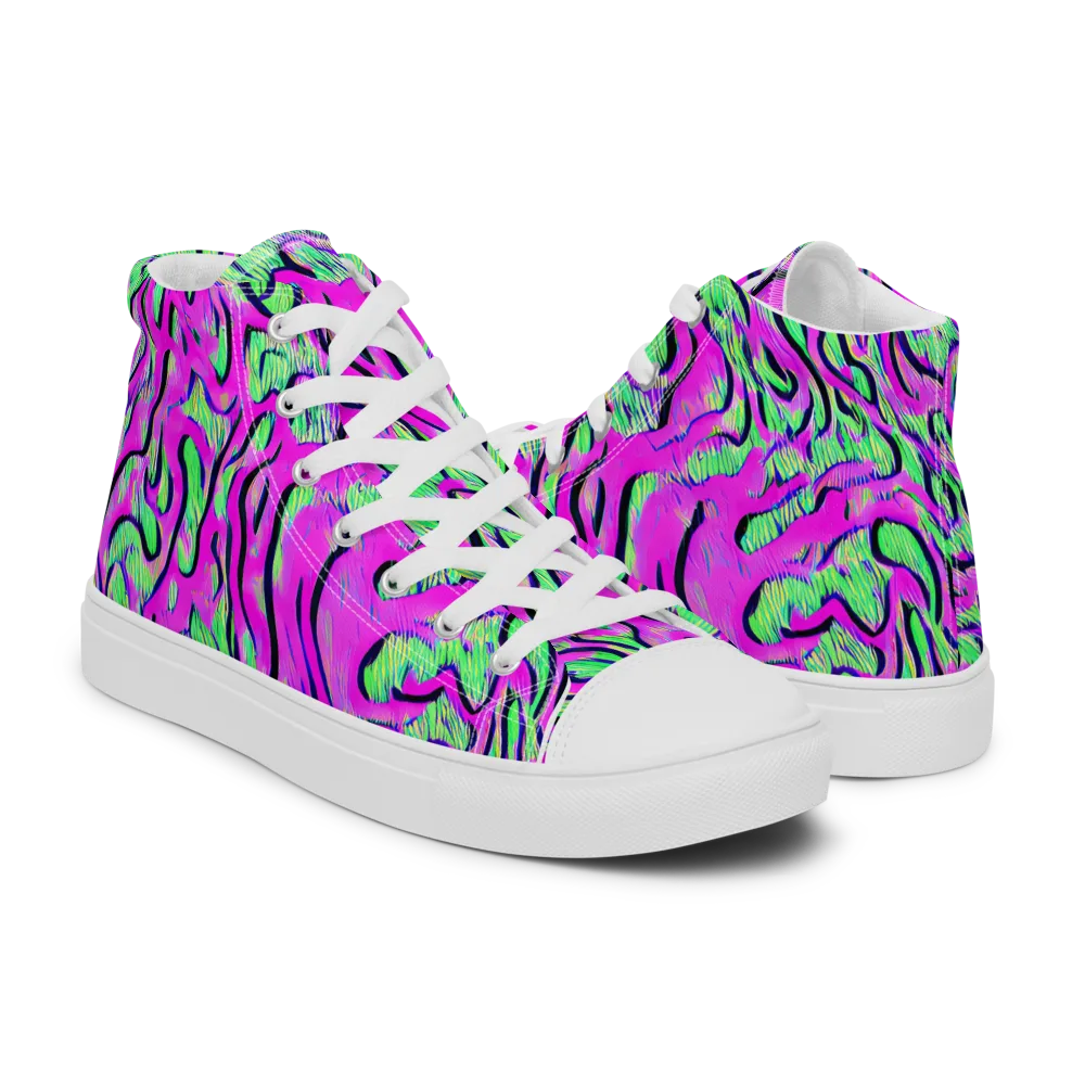 Vito's Pulse on Men's High Top Canvas Shoes — Right