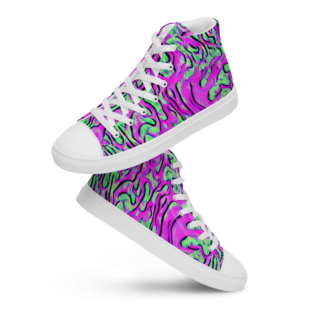 Vito's Pulse on Men's High Top Canvas Shoes — Front