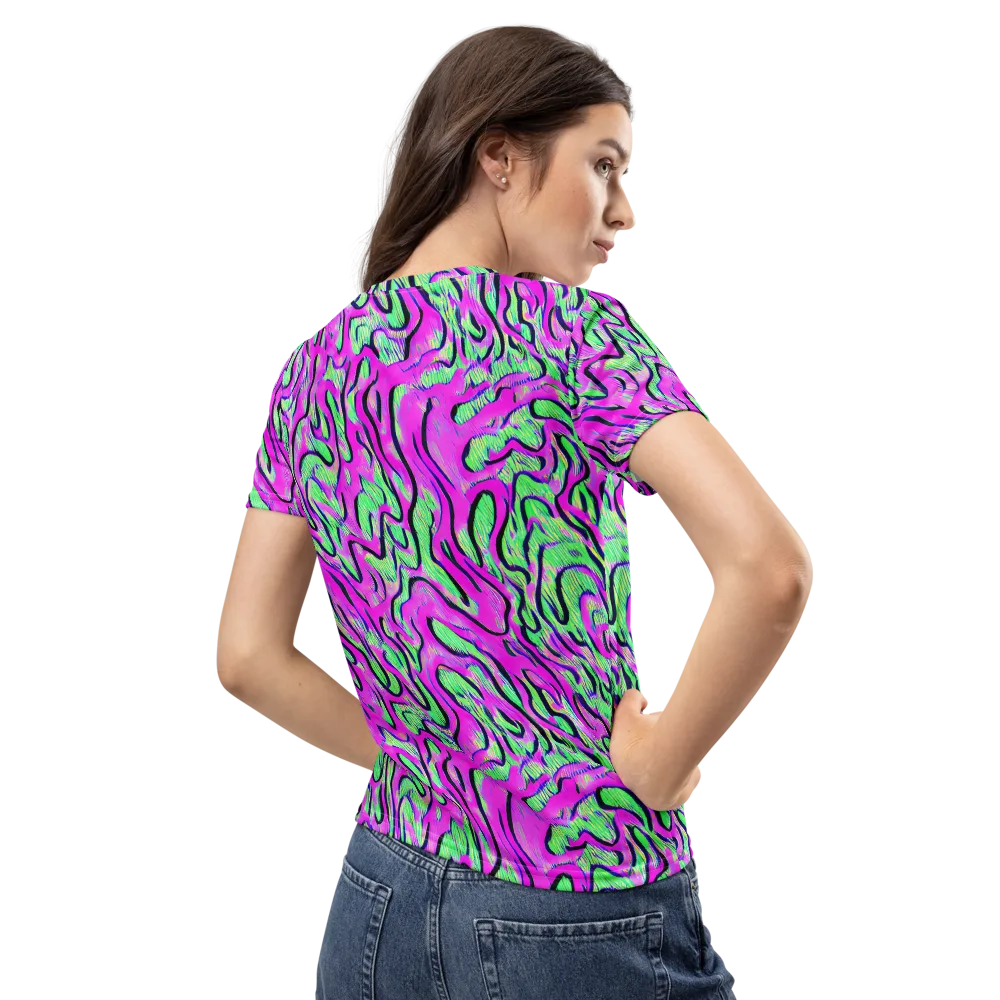 Vito's Pulse on Women's Crew Neck T-Shirt — Back