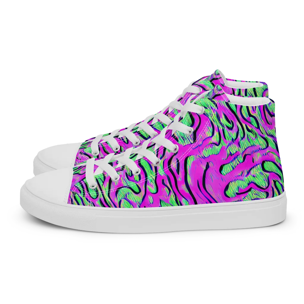 Vito's Pulse on Women's High Top Canvas Shoes — Left