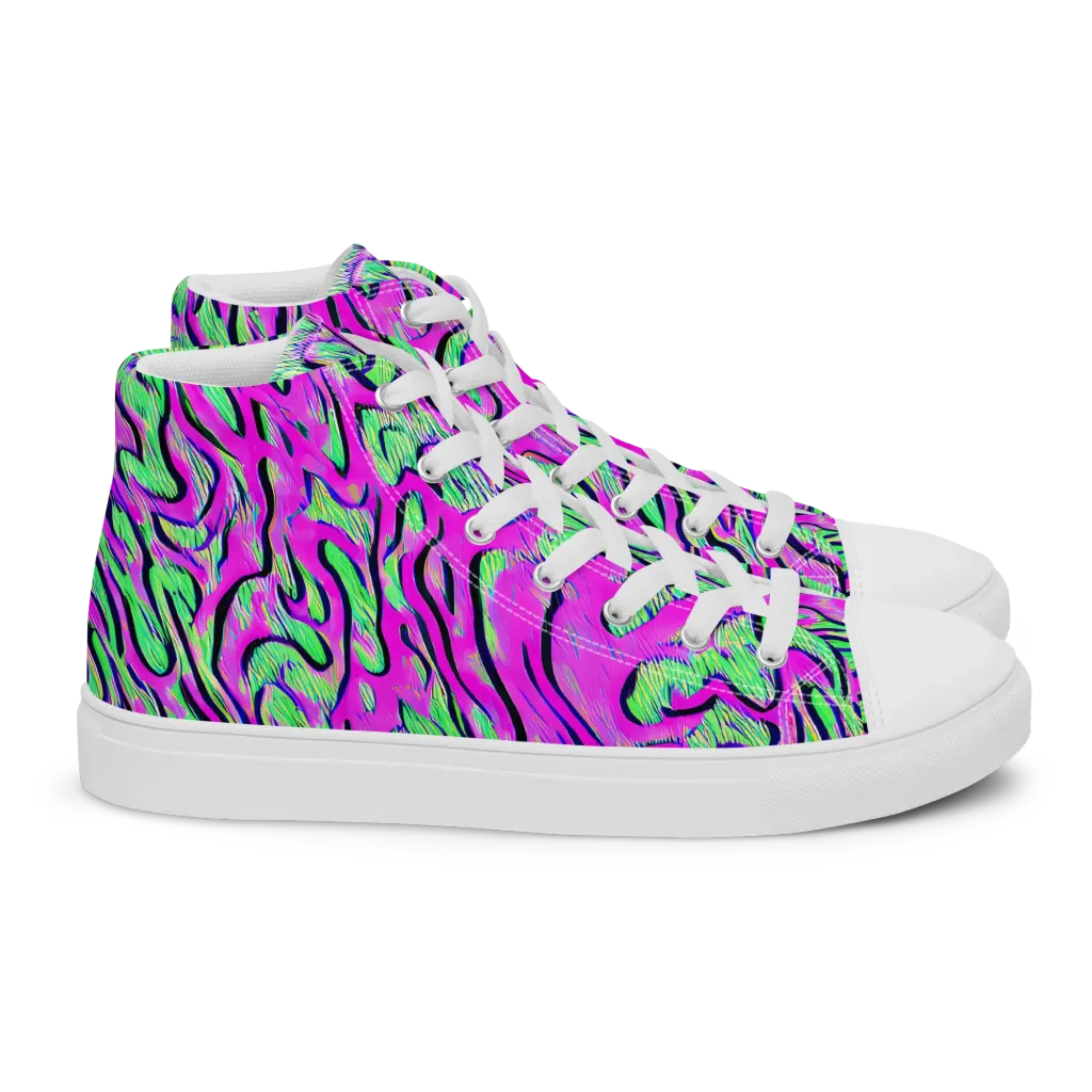 Vito's Pulse on Women's High Top Canvas Shoes — Right
