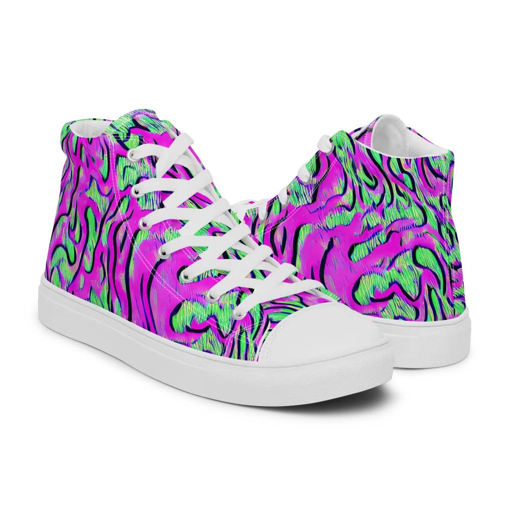 Vito's Pulse on Women's High Top Canvas Shoes — Right