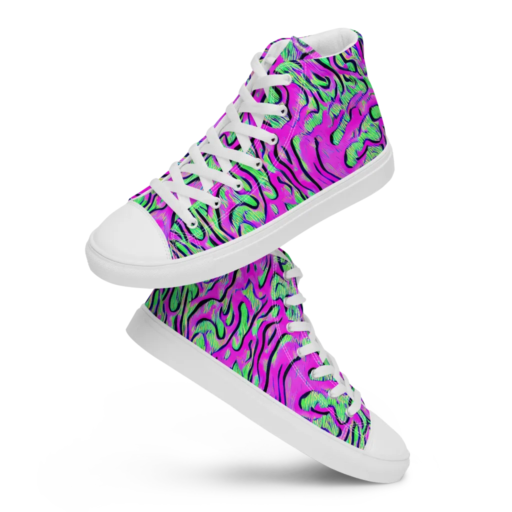 Vito's Pulse on Women's High Top Canvas Shoes — Front