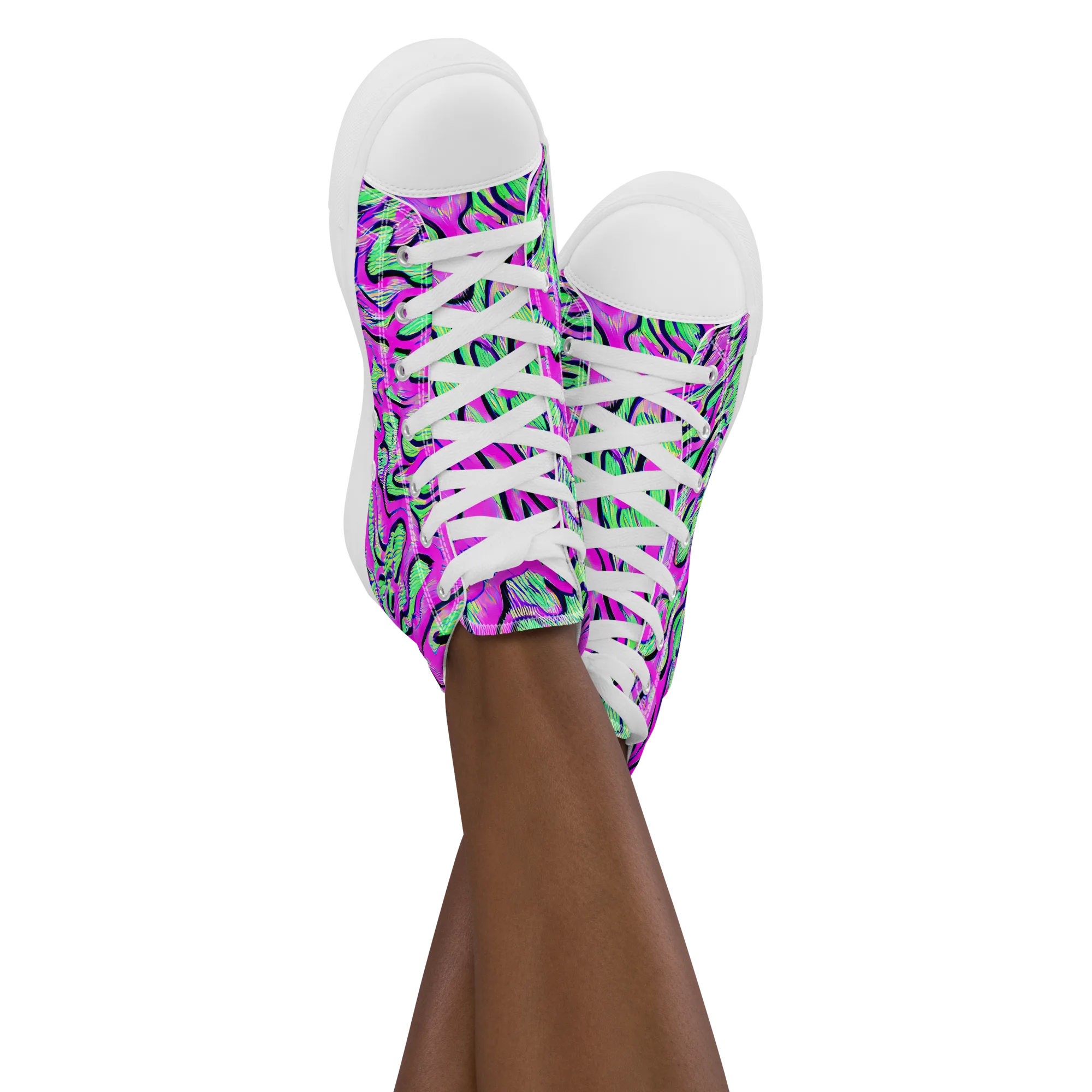 Vito's Pulse on Women's High Top Canvas Shoes — Front
