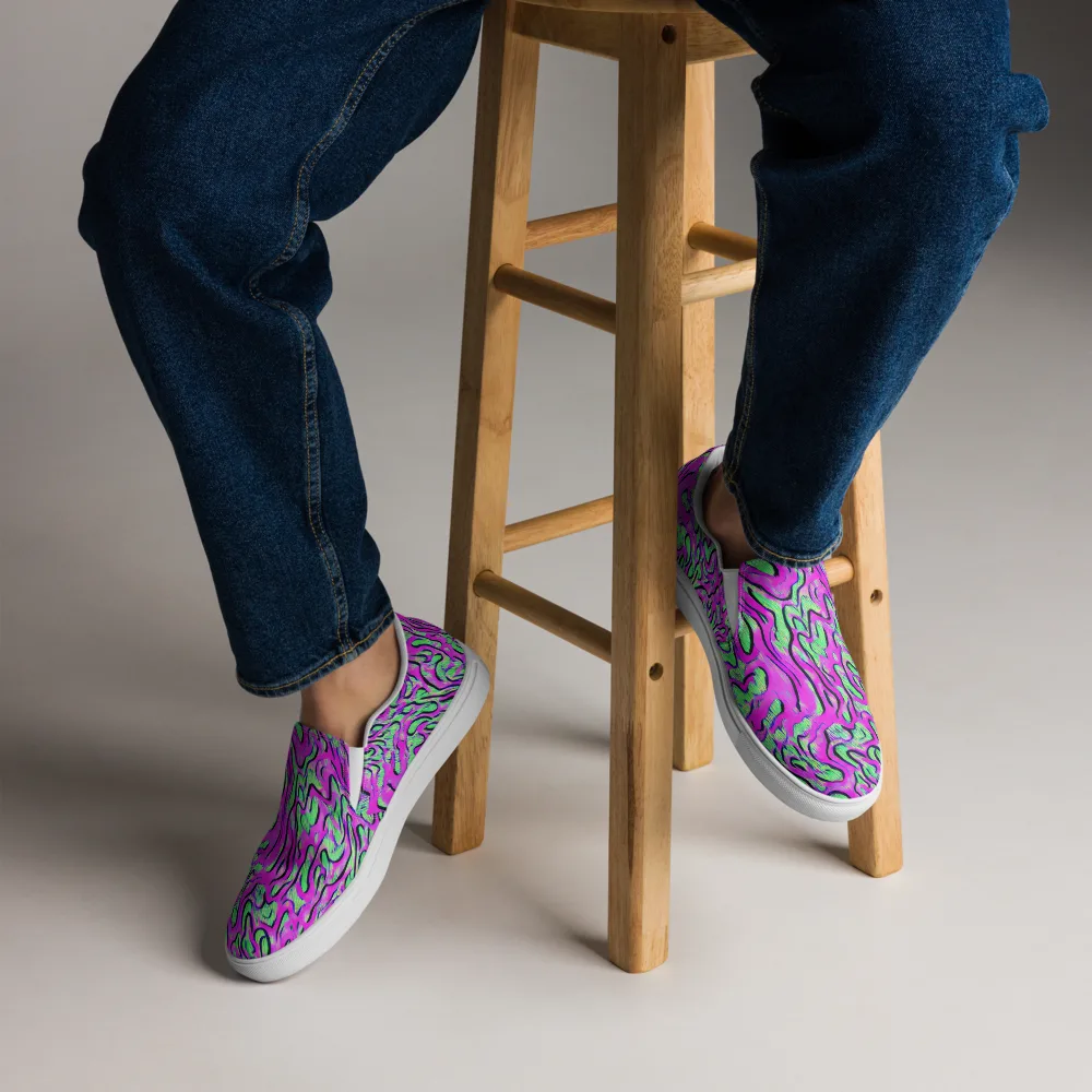 Vito's Pulse on Men's Slip-On Canvas Shoes — Front