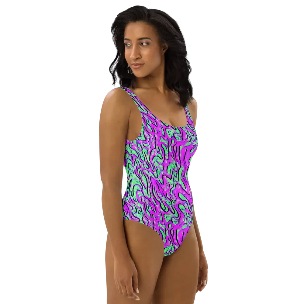 Vito's Pulse on One-Piece Swimsuit — Right