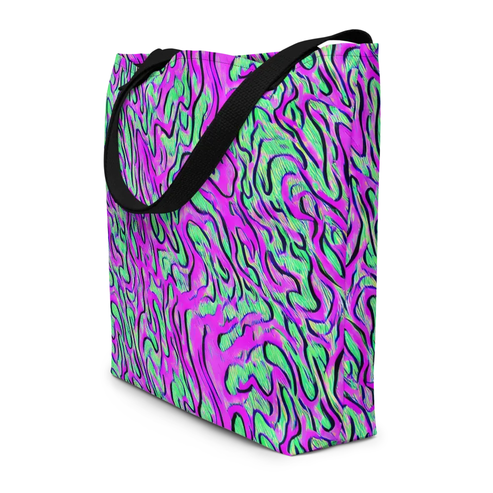 Vito's Pulse on Large Tote Bag W/ Pocket — Front