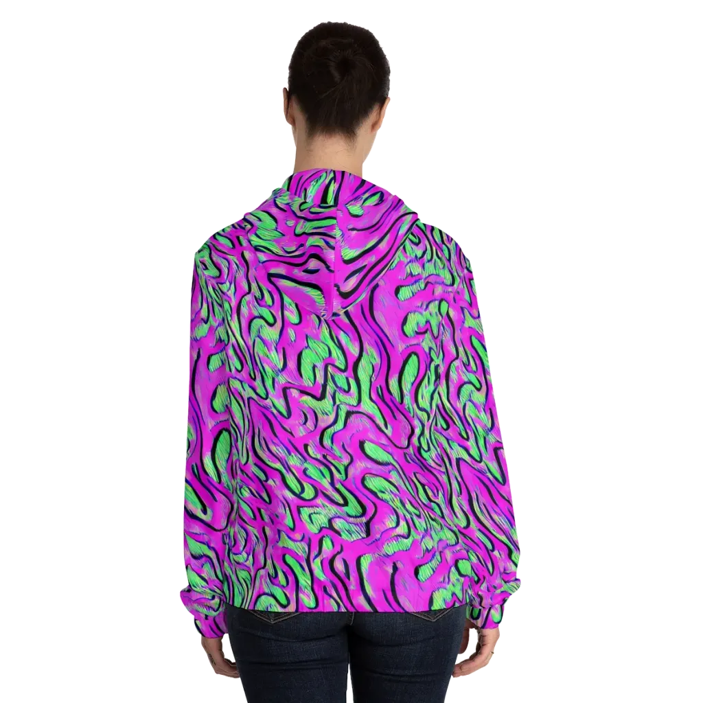 Vito's Pulse on Women's Full-Zip Hoodie — Back On Person