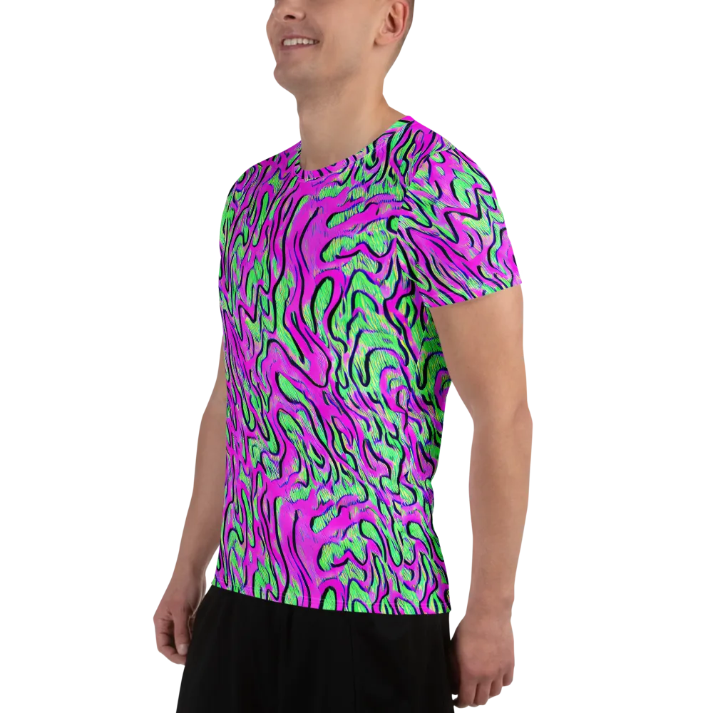 Vito's Pulse on Men's Athletic T-Shirt — Left