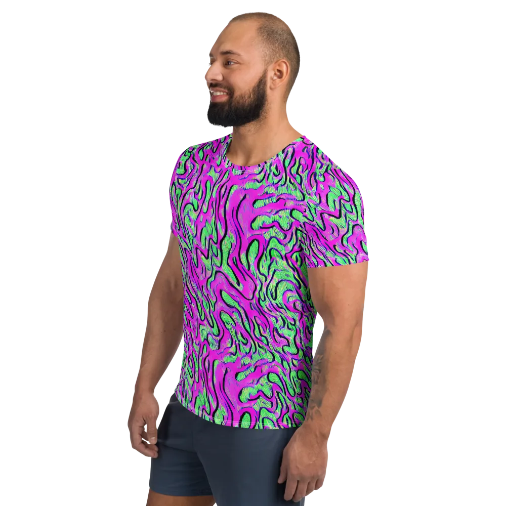 Vito's Pulse on Men's Athletic T-Shirt — Left