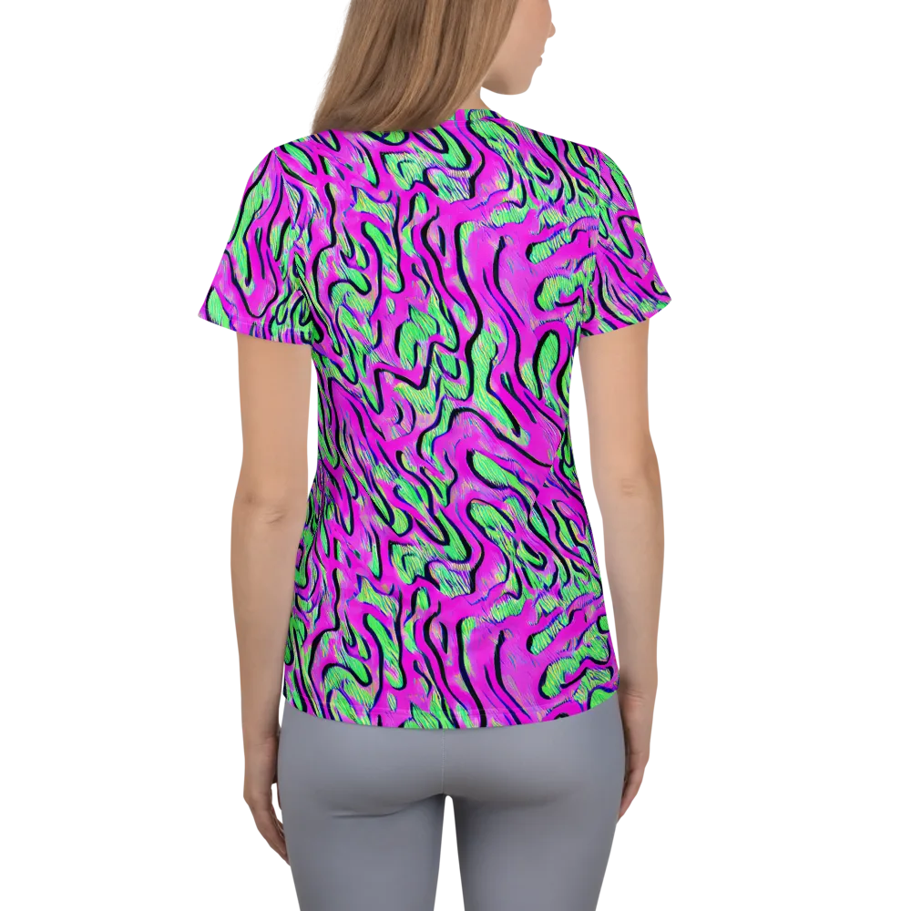 Vito's Pulse on Women's Athletic T-Shirt — Back