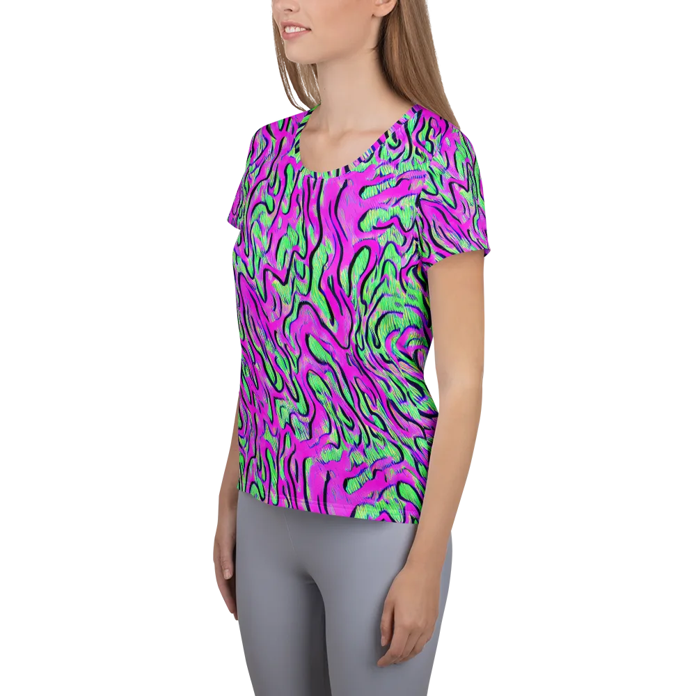 Vito's Pulse on Women's Athletic T-Shirt — Left