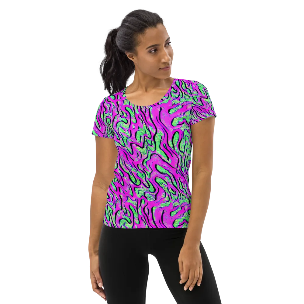 Vito's Pulse on Women's Athletic T-Shirt — Front