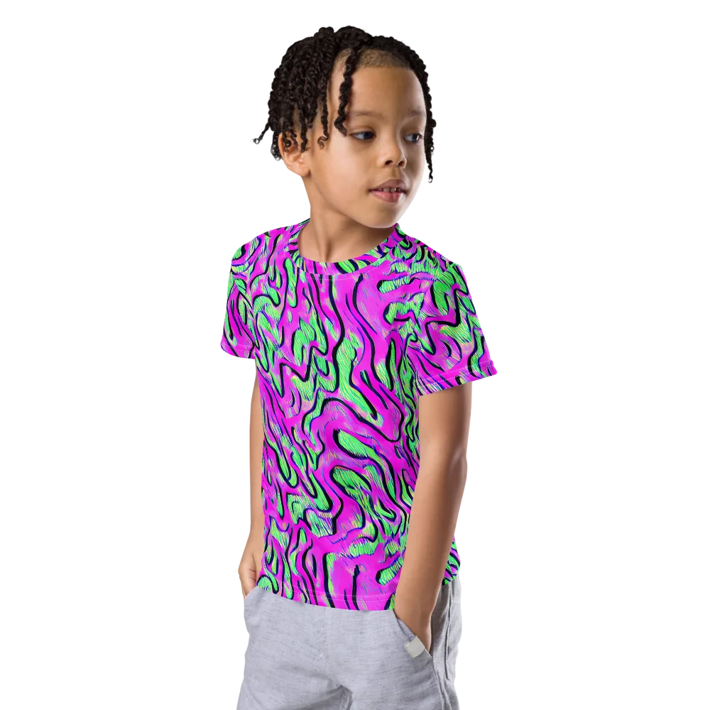 Vito's Pulse on Kids Crew Neck T-Shirt — Left Front