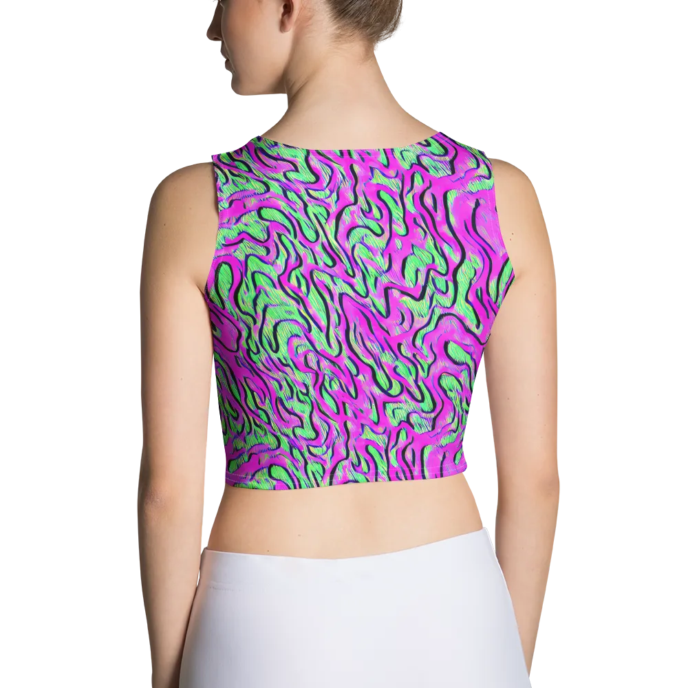 Vito's Pulse on Crop Top — Back
