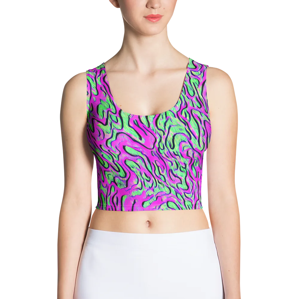 Vito's Pulse on Crop Top — Front