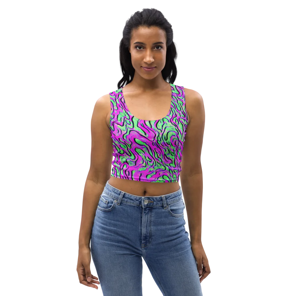 Vito's Pulse on Crop Top — Front