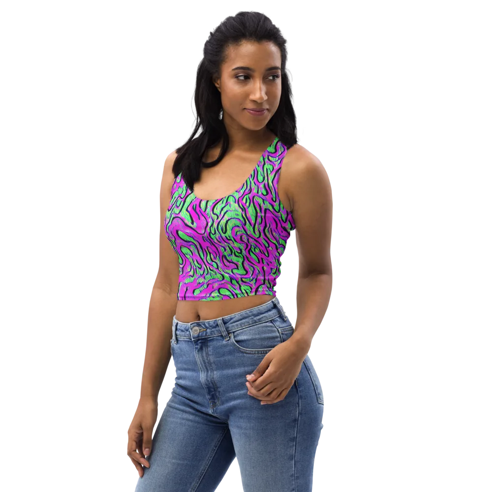 Vito's Pulse on Crop Top — Left Front