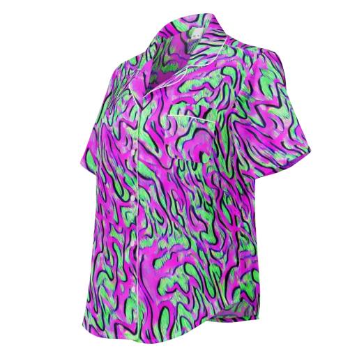 Vito's Pulse on a Women's Short Sleeve Pajama Top