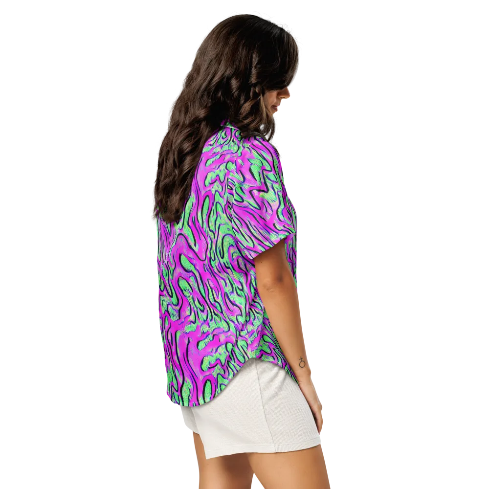 Vito's Pulse on Women's Short Sleeve Pajama Top — Right Back