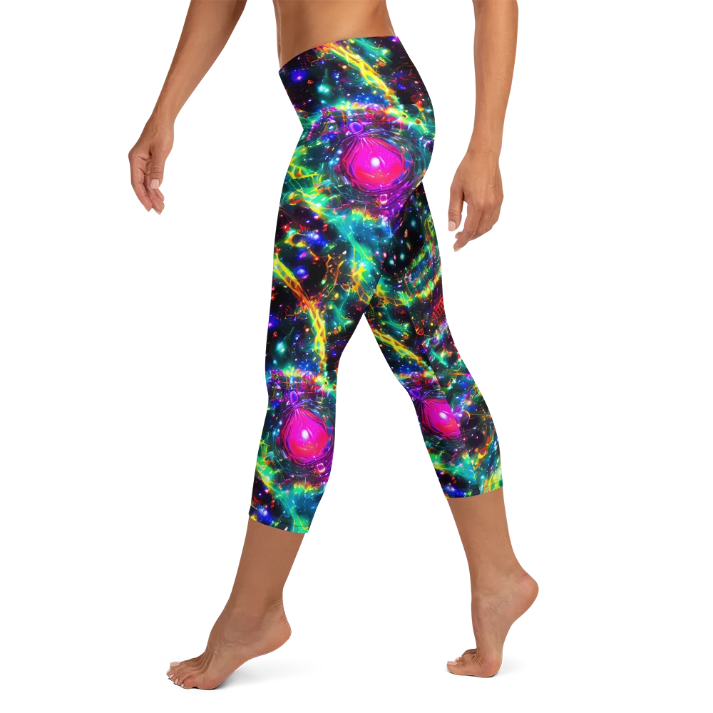 Blythe Nebula on Capri Leggings — Left