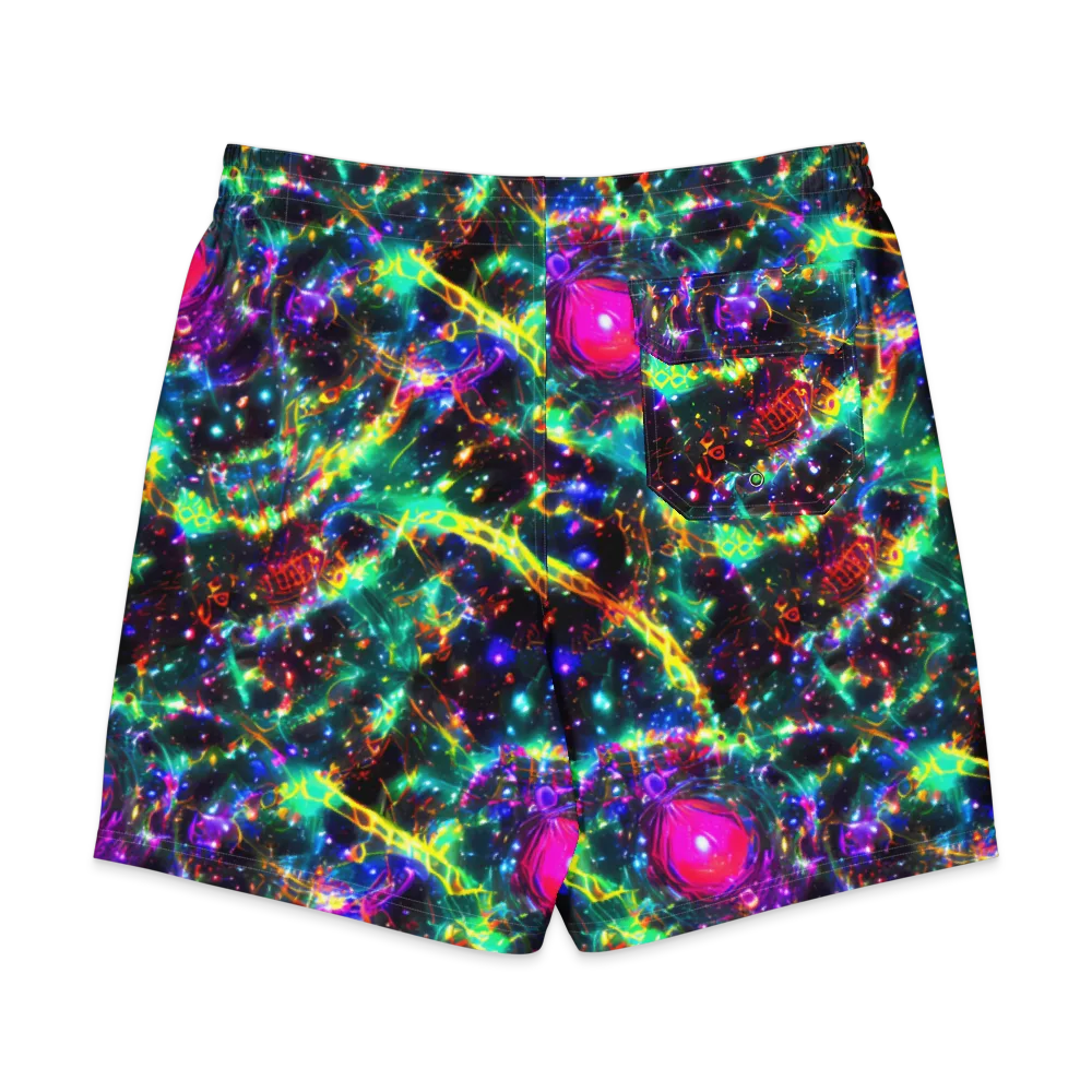Blythe Nebula on Men's Board Shorts — Back