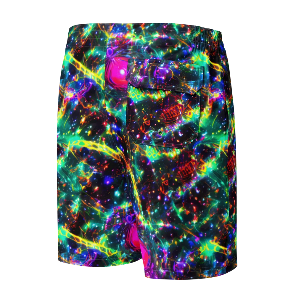 Blythe Nebula on Men's Board Shorts — Back